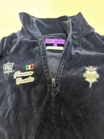 플리스 네이비 스웨터 M 일본제