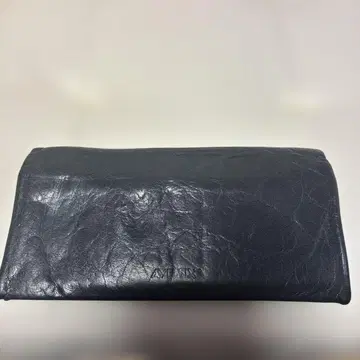 AVIREX 블랙 가죽 장지갑