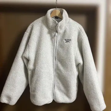 리복 화이트 보아 플리스 자켓 M