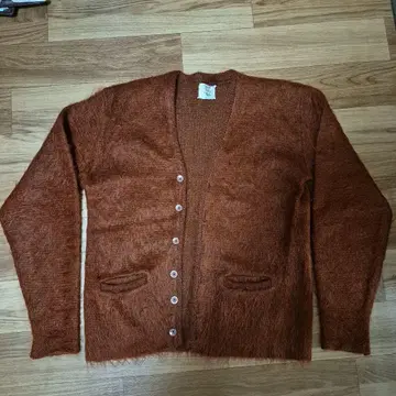 모헤어 가디건 오렌지 믹스 60s 오리지널 검 타운크라프트