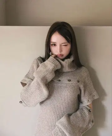 ANDMARY 시에나 니트 미니 드레스