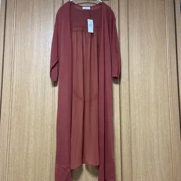 부숑 시스루 롱 가디건