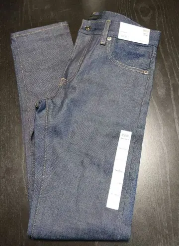 스트레치 셀비지 슬림핏 청바지 유니클로 청바지