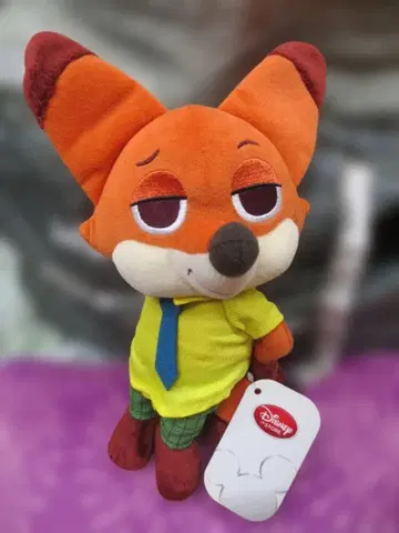 디즈니 스토어 한정판 주토피아 닉 와일드 SD 봉제 인형 정품