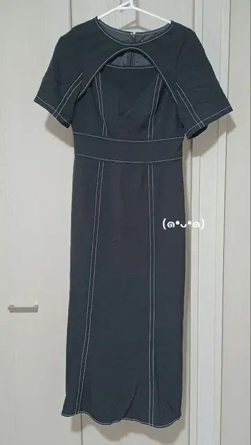 Ray BEAMS 컷 아웃 머메이드 원피스 블랙 S 사이즈