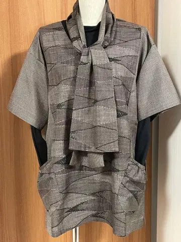 기모노 리메이크 435 오시마 명주 튜닉/사이즈 free