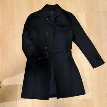 junhashimoto 준하모토 블랙 스텐카라 코트 벨트 포함