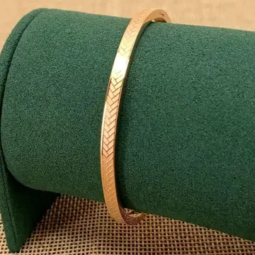 빈티지 브론즈 오픈 뱅글 팔찌 로즈 심플