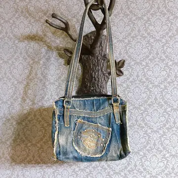 빈티지 레어 Harley-Davidson 데님 핸드백