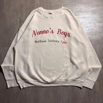 [ 90's ] 프룻 오브 더 룸 자수 프린트 맨투맨 XXL 사이즈