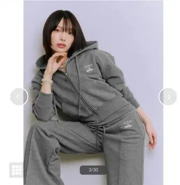 LILY BROWN x MARY QUANT 스웨트 팬츠 그레이