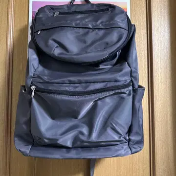 MIZUNO 그레이 나일론 백팩 중형