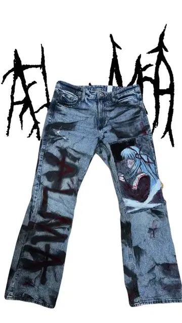 ALMA 리메이크 플레어 데님