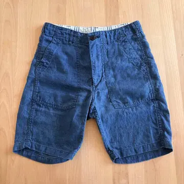 or Slow 코튼 데님 숏팬츠