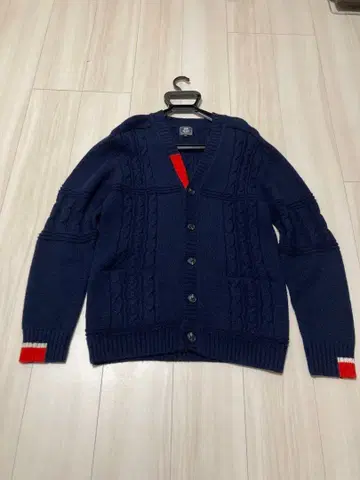 BEAMS HEART 니트 가디건 로우게이지 니트