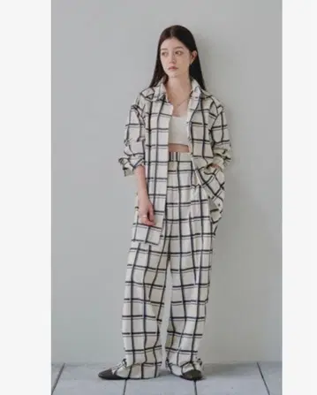 TODAYFUL 체크 파이핑 셔츠 프리 사이즈