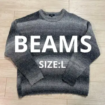 [ 빔즈 ] 새상품급 모헤어풍 보더 니트 L 사이즈