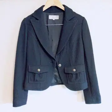 [ 새상품급 ] 22 OCTOBRE 테일러드 자켓 울 무지 블랙