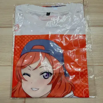 러브 라이브! 니시키노 마키 풀 그래픽 T셔츠 M 신규 일러스트