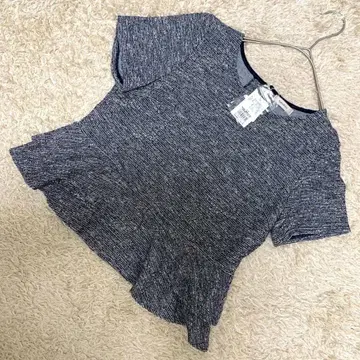 [택 포함 새상품] Aylesbury 트위드 조 반팔 상의 M 일본제