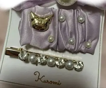 쿠로미 헤어 액세서리 세트 펄 헤어 액세서리 쿠로미