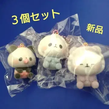 새상품 모찌모찌 판다 플로키 마스코트 3개 세트