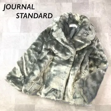 [ 새상품급 ] JOURNAL STANDARD 에코 퍼 자켓 그린 계열