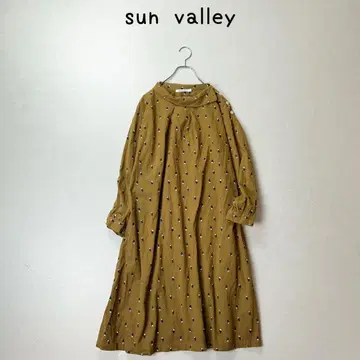 sun valley 자수 디자인 원피스 코튼