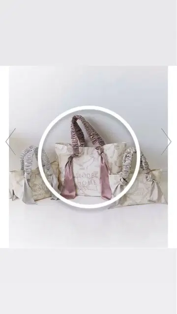 SNIDEL HOME 프릴 핸들 토트백