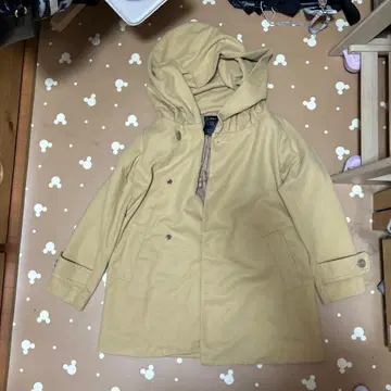 w closet 모즈 코트 베이지 후드 부착
