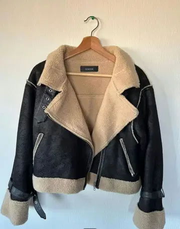 SHAGGIE 샤기 보아 라이더 자켓