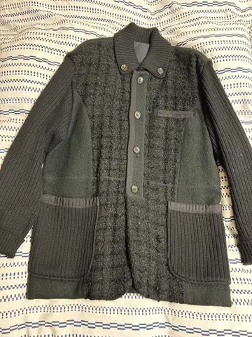 피치 FICCE 요시유키 코니시 가디건 니트 그린