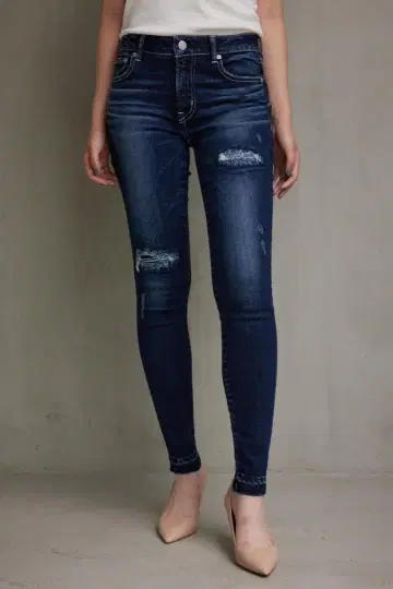 AZUL DENIM 리페어 스키니 데님 M
