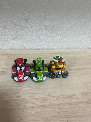 USJ 한정판 마리오 카트 마리오 요시 쿠파 미니카 3개 세트