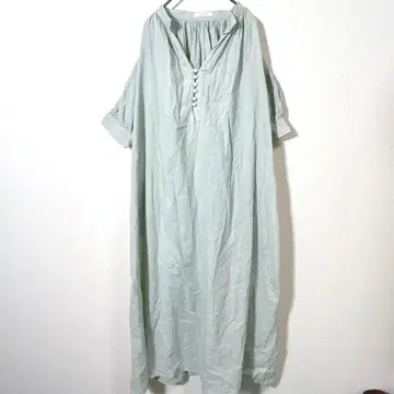 프릭스스토어 반팔 원피스 연한 녹색 프리 사이즈 루즈핏