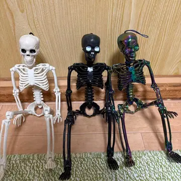 해골 피규어 스트랩 3개