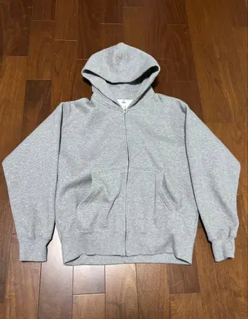 GU 헤비 웨이트 맨투맨 풀 집업 후드티 M