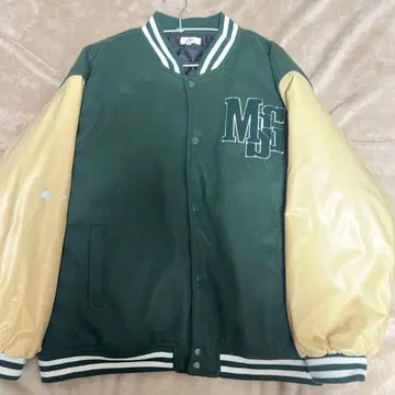 바시티 자켓 그린