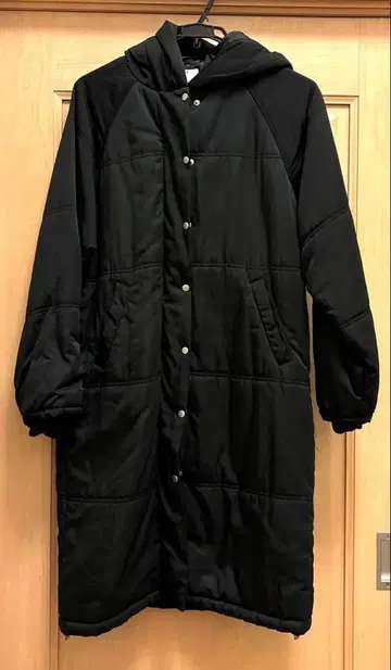 YEVS 후드 부착 롱 다운 자켓