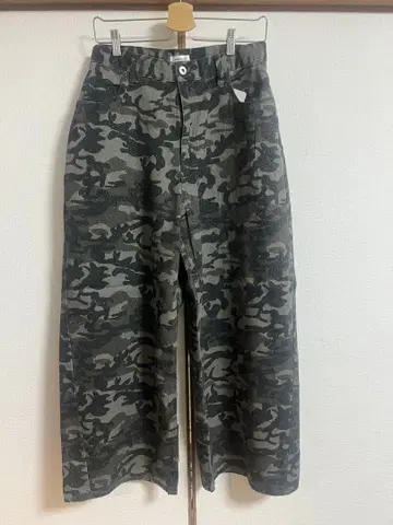 카모 패턴 코튼 팬츠