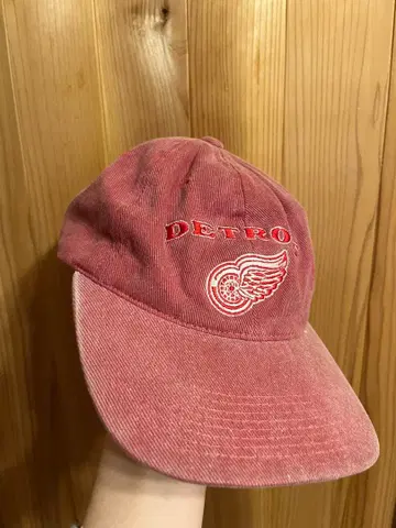 [레어 디자인] NHL 디트로이트 레드윙스 구제 의류 캡 빈티지
