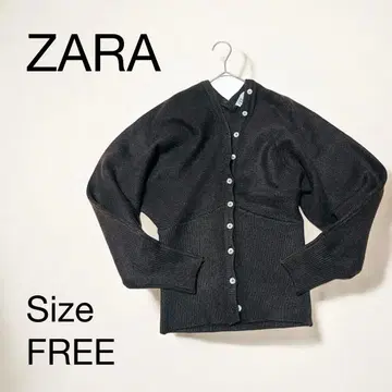 미사용 ZARA 다크 브라운 가디건 로우게이지 니트 자켓 S