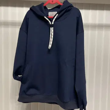 Vin 후드 부착 후드티 네이비