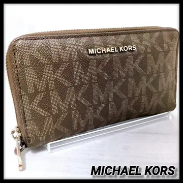 MICHAEL KORS 마이클코어스 장지갑 브라운 MK 시그니처