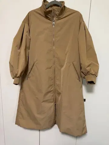 Spick and Span 롱 코트 집업 벌룬 슬리브