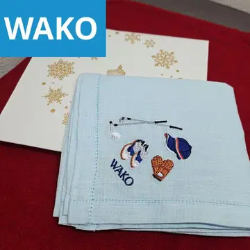 긴자 와코 WAKO 고급 린넨 손수건