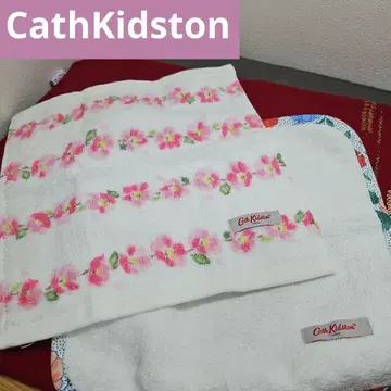 2장 세트 CathKidston 캐스키드슨 손수건 장미 꽃무늬