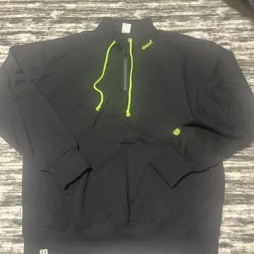 ELEMENT 하프 지퍼 후드티 XL 블랙