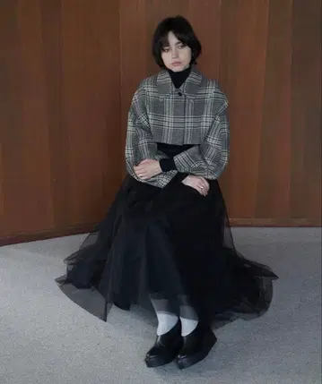 CLANE ROUND SLEEVE SHORT JACKET