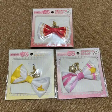 카드캡터 사쿠라 리본 참 스트랩 ABC 3종